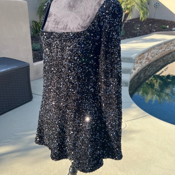 Princess Polly Black Mini Sequin Dress, Cocktail, Homecoming, Special Occasion - Picture 12 of 15